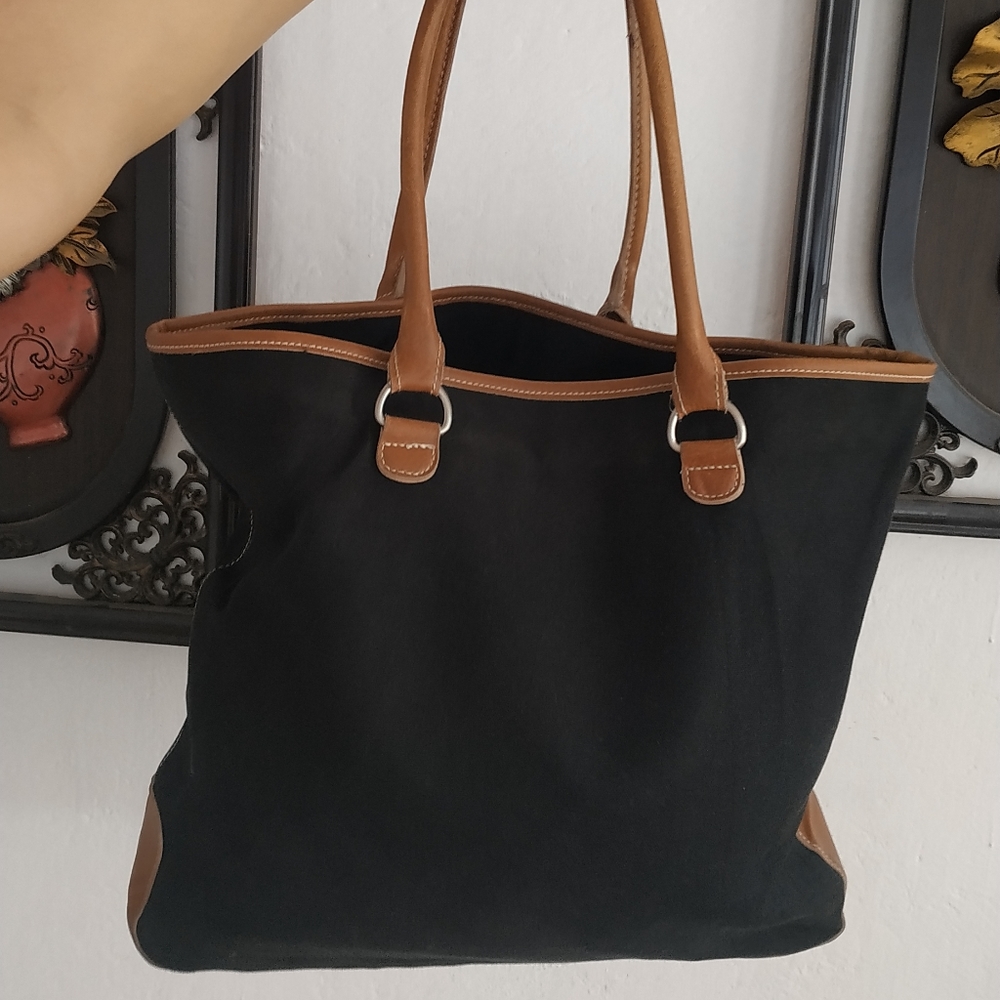 GAP Giant Black Canvas Tote Bag (Coded) - Picture 8 of 9